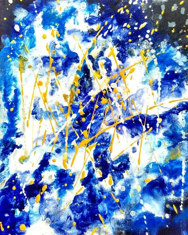 Original Abstract Expressionism Abstract Painting by Mukta Chowdhury