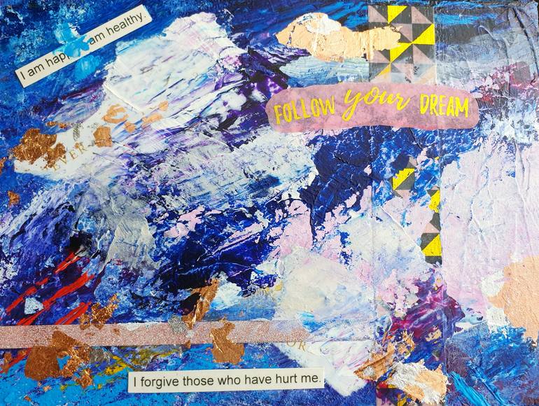 Original Modern Abstract Collage by Sophia Dionne