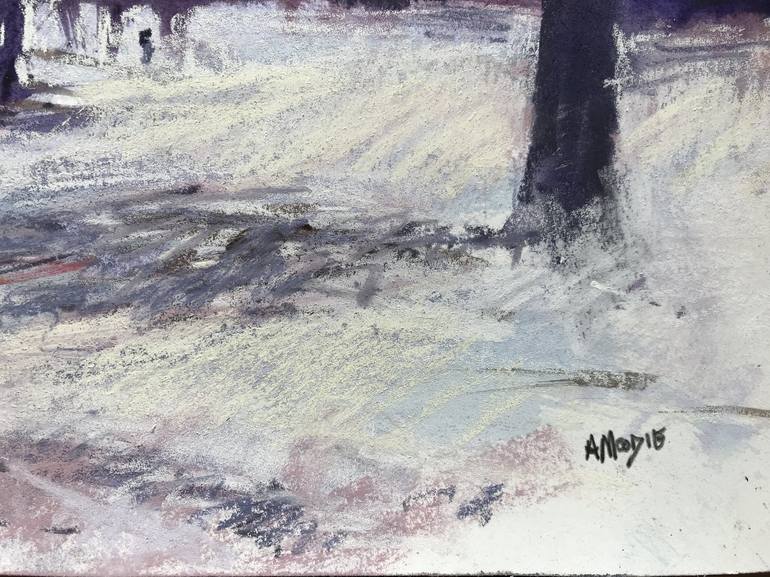 Original Impressionism Landscape Drawing by Andrew Moodie