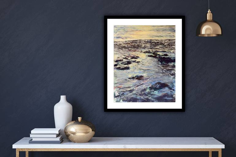 Original Seascape Drawing by Andrew Moodie