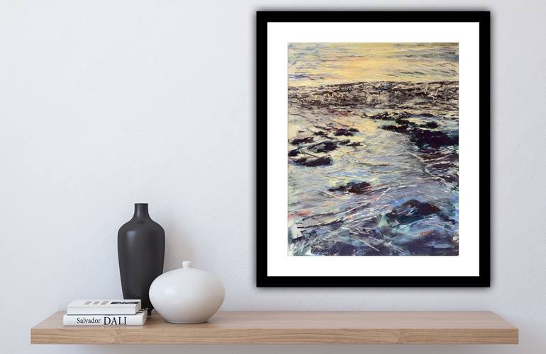 Original Seascape Drawing by Andrew Moodie