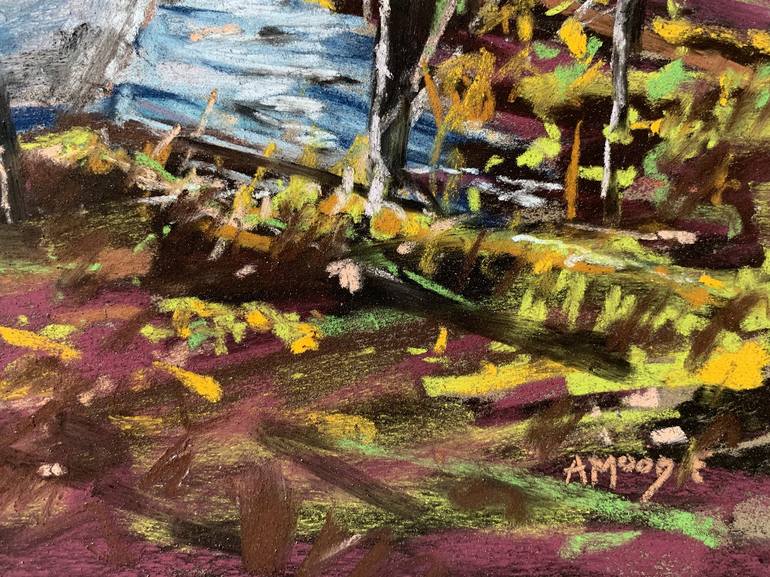 Original Impressionism Landscape Drawing by Andrew Moodie