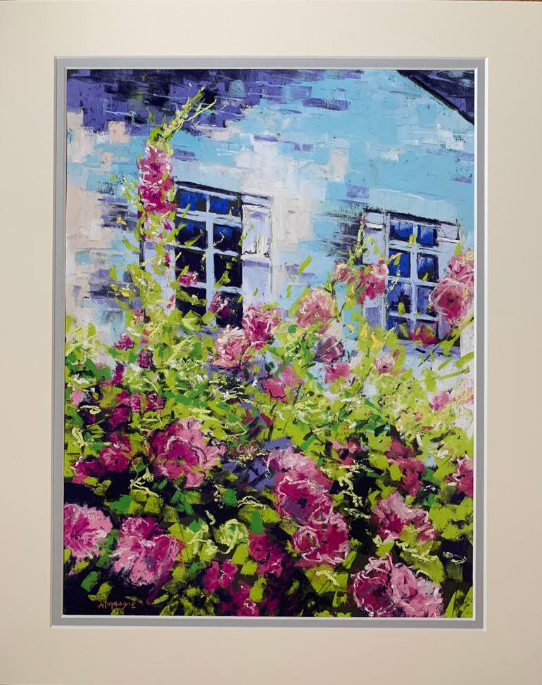 Original Expressionism Floral Drawing by Andrew Moodie