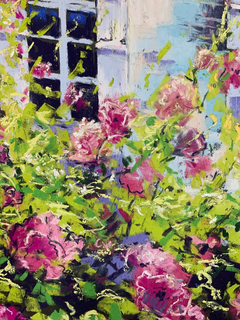 Original Expressionism Floral Drawing by Andrew Moodie