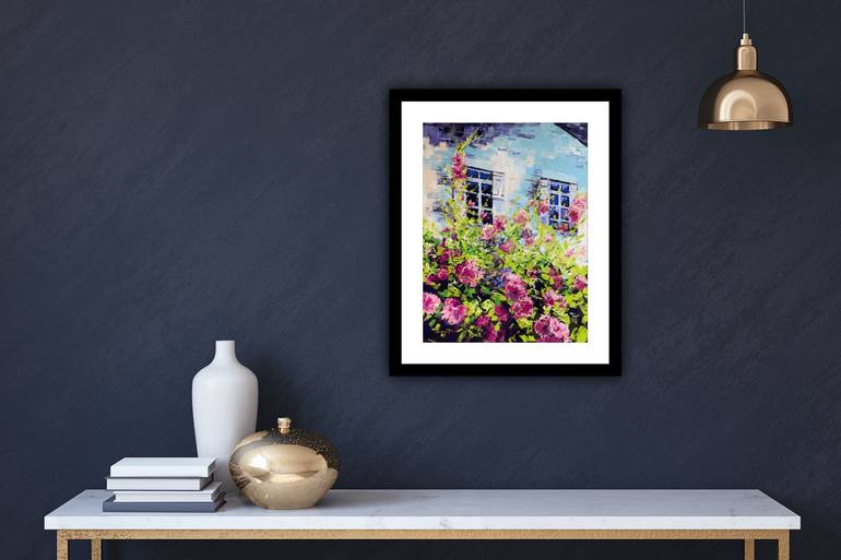 Original Expressionism Floral Drawing by Andrew Moodie