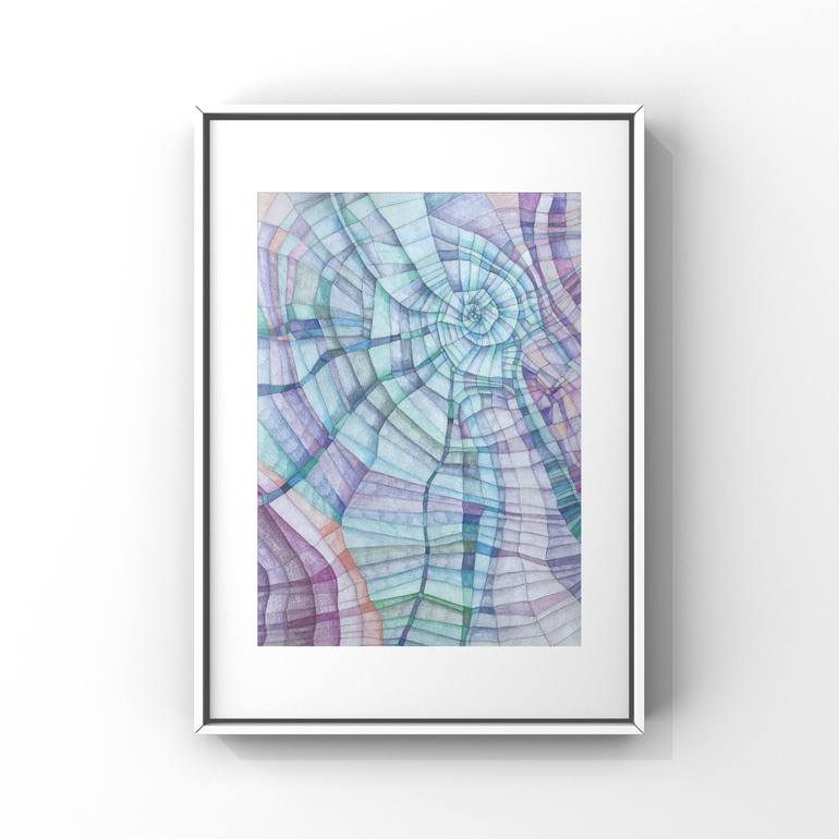 Original Abstract Drawing by Joanna Wietrzycka