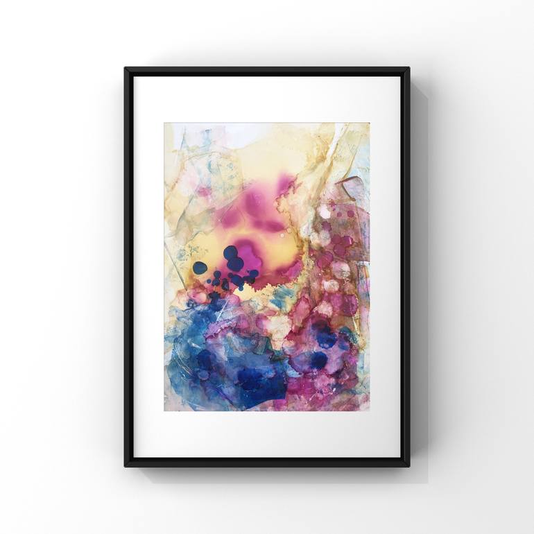 Original Abstract Expressionism Abstract Painting by Joanna Wietrzycka