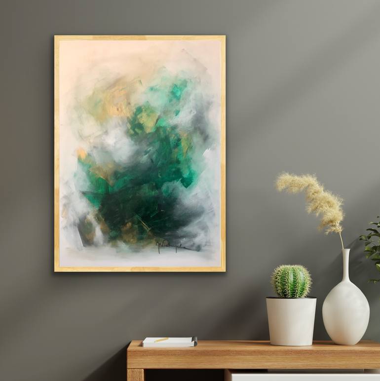 Original Abstract Expressionism Abstract Painting by Joanna Wietrzycka