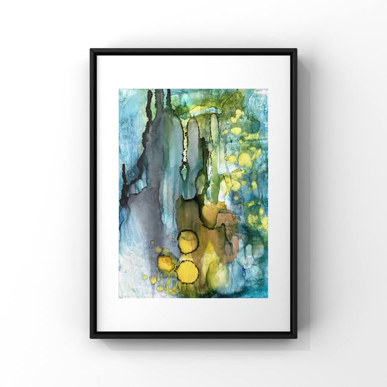 Original Abstract Expressionism Abstract Painting by Joanna Wietrzycka