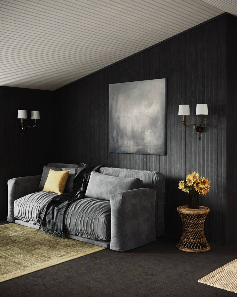 Original Minimalism Abstract Painting by Joanna Wietrzycka