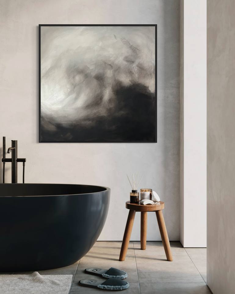 Original Minimalism Abstract Painting by Joanna Wietrzycka