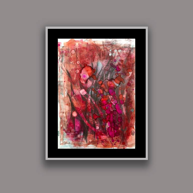 Original Abstract Expressionism Nature Painting by Joanna Wietrzycka