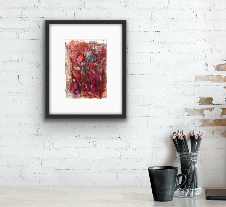 Original Abstract Expressionism Nature Painting by Joanna Wietrzycka