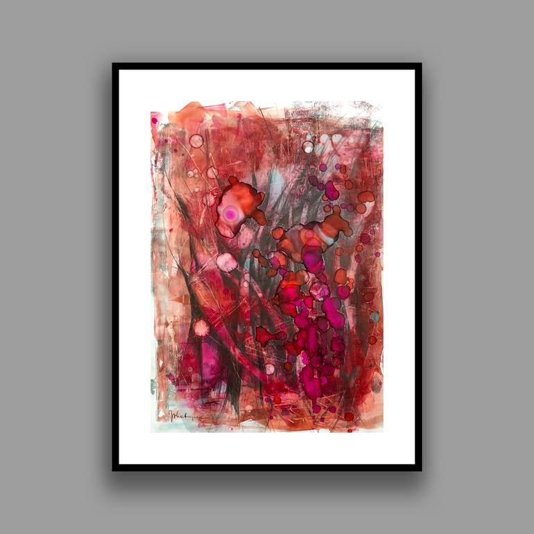 Original Abstract Expressionism Nature Painting by Joanna Wietrzycka