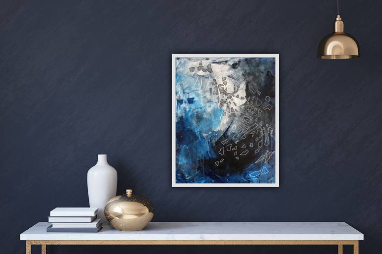 Original Abstract Expressionism Abstract Painting by Joanna Wietrzycka