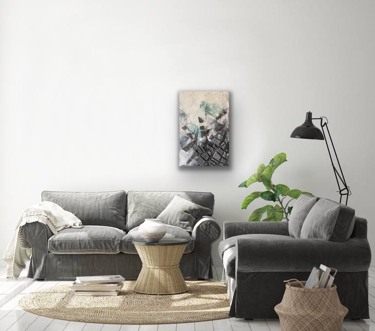 Original Modernism Abstract Painting by Joanna Wietrzycka