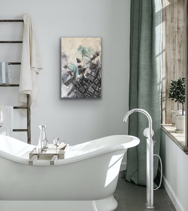 Original Modernism Abstract Painting by Joanna Wietrzycka