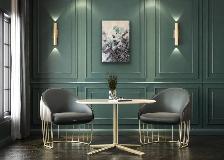 Original Modernism Abstract Painting by Joanna Wietrzycka