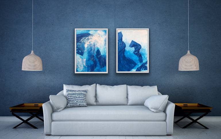 Original Modernism Abstract Painting by Joanna Wietrzycka