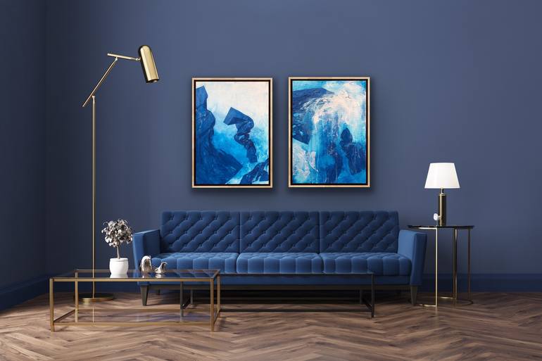 Original Modernism Abstract Painting by Joanna Wietrzycka