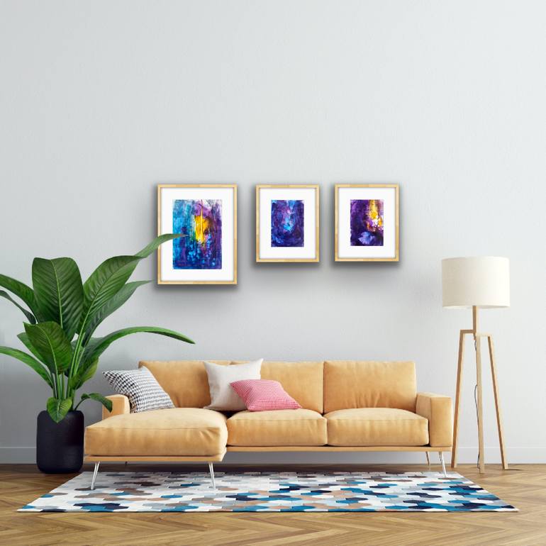 Original Abstract Expressionism Abstract Painting by Joanna Wietrzycka