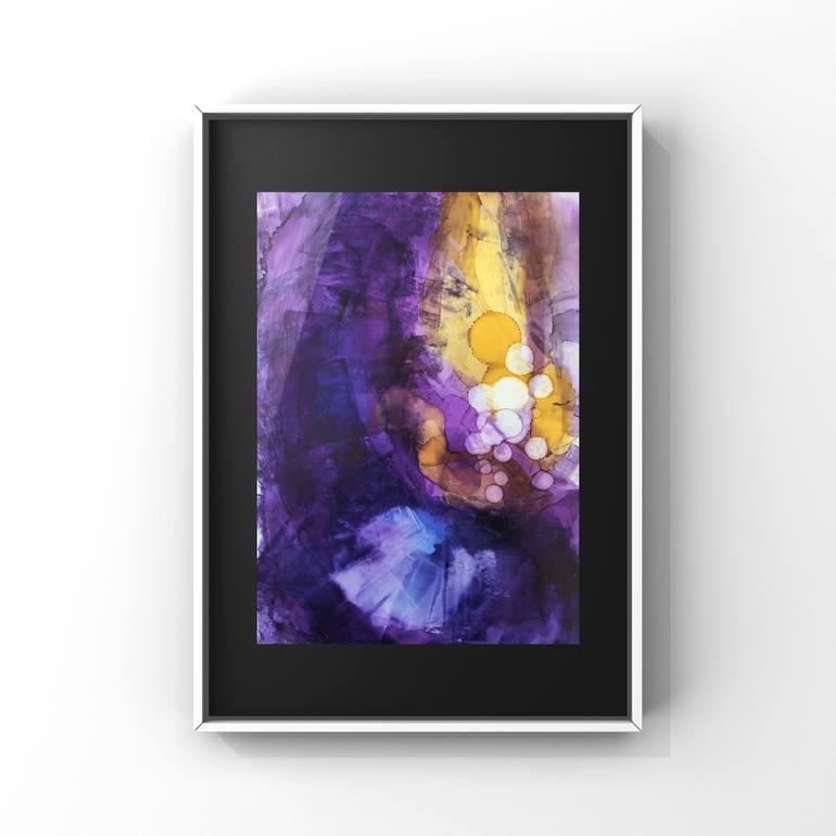 Original Abstract Expressionism Abstract Painting by Joanna Wietrzycka