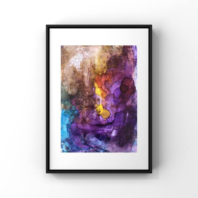 Original Abstract Expressionism Abstract Painting by Joanna Wietrzycka