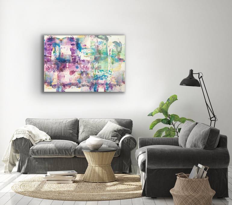 Original Abstract Expressionism Abstract Collage by Joanna Wietrzycka