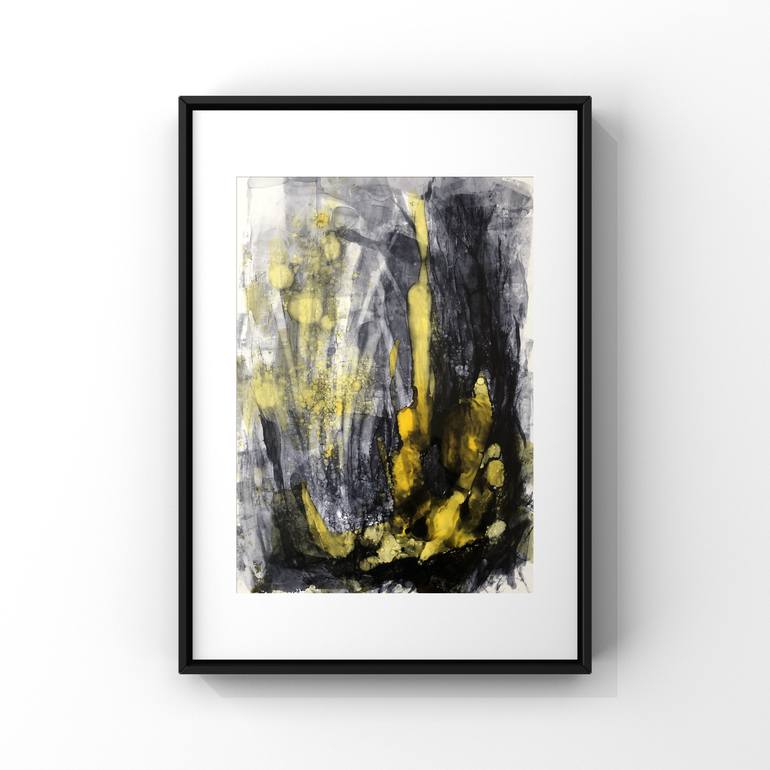 Original Modernism Abstract Painting by Joanna Wietrzycka