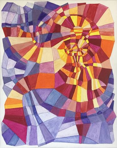 Original Cubism Abstract Paintings by Joanna Wietrzycka