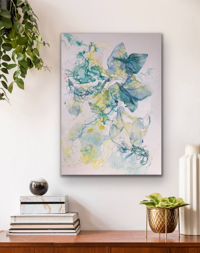 Original Abstract Expressionism Abstract Collage by Joanna Wietrzycka