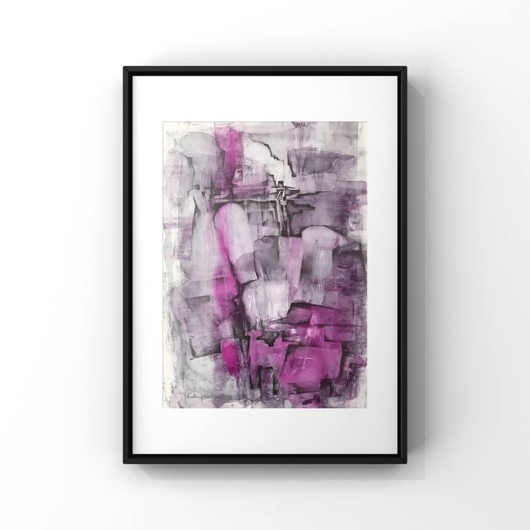 Original Modernism Abstract Painting by Joanna Wietrzycka