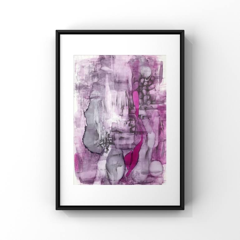 Original Abstract Expressionism Abstract Painting by Joanna Wietrzycka