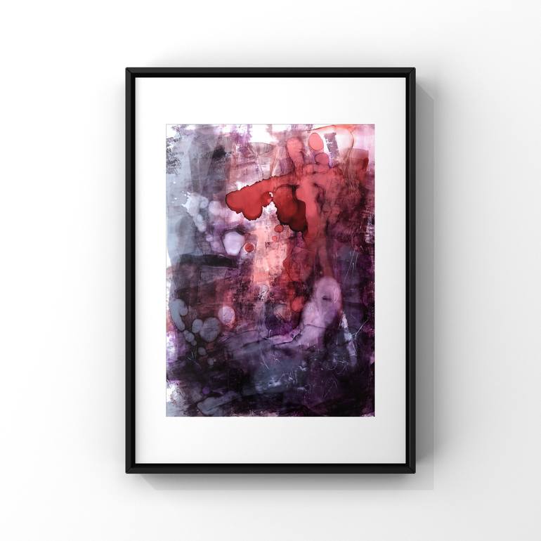 Original Abstract Expressionism Abstract Painting by Joanna Wietrzycka