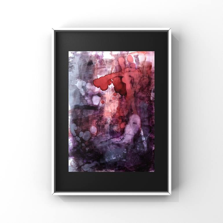 Original Abstract Expressionism Abstract Painting by Joanna Wietrzycka