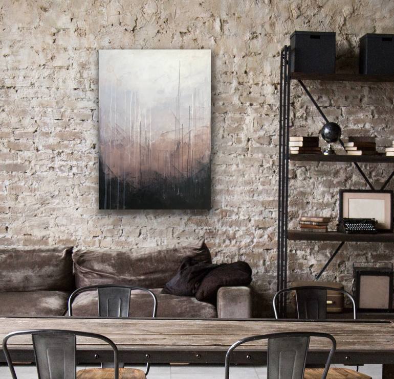 Original Minimalism Abstract Painting by Joanna Wietrzycka