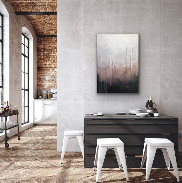 Original Minimalism Abstract Painting by Joanna Wietrzycka