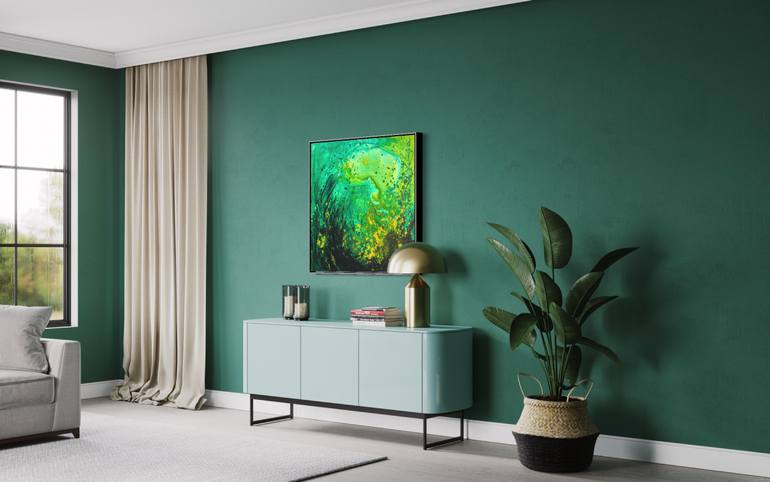Original Abstract Expressionism Abstract Painting by Joanna Wietrzycka