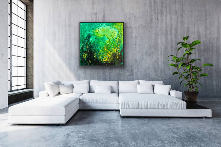 Original Abstract Expressionism Abstract Painting by Joanna Wietrzycka
