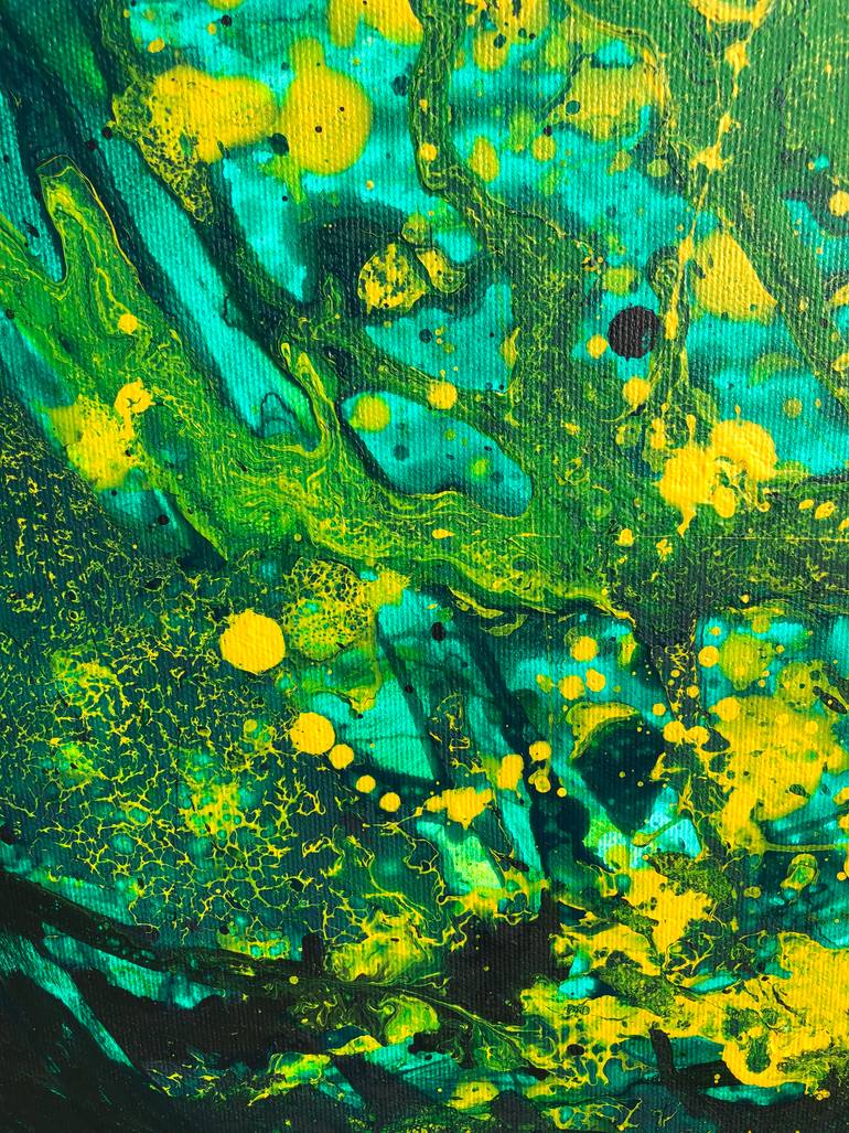 Original Abstract Expressionism Abstract Painting by Joanna Wietrzycka