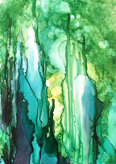 Original Abstract Expressionism Abstract Paintings by Joanna Wietrzycka