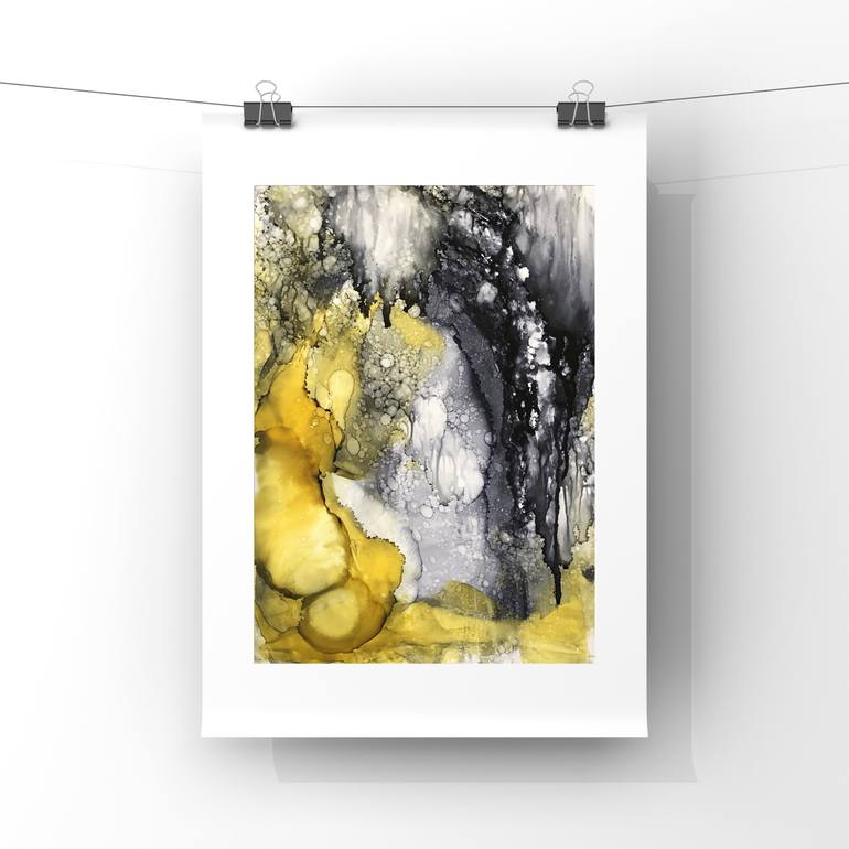 Original Abstract Expressionism Abstract Painting by Joanna Wietrzycka