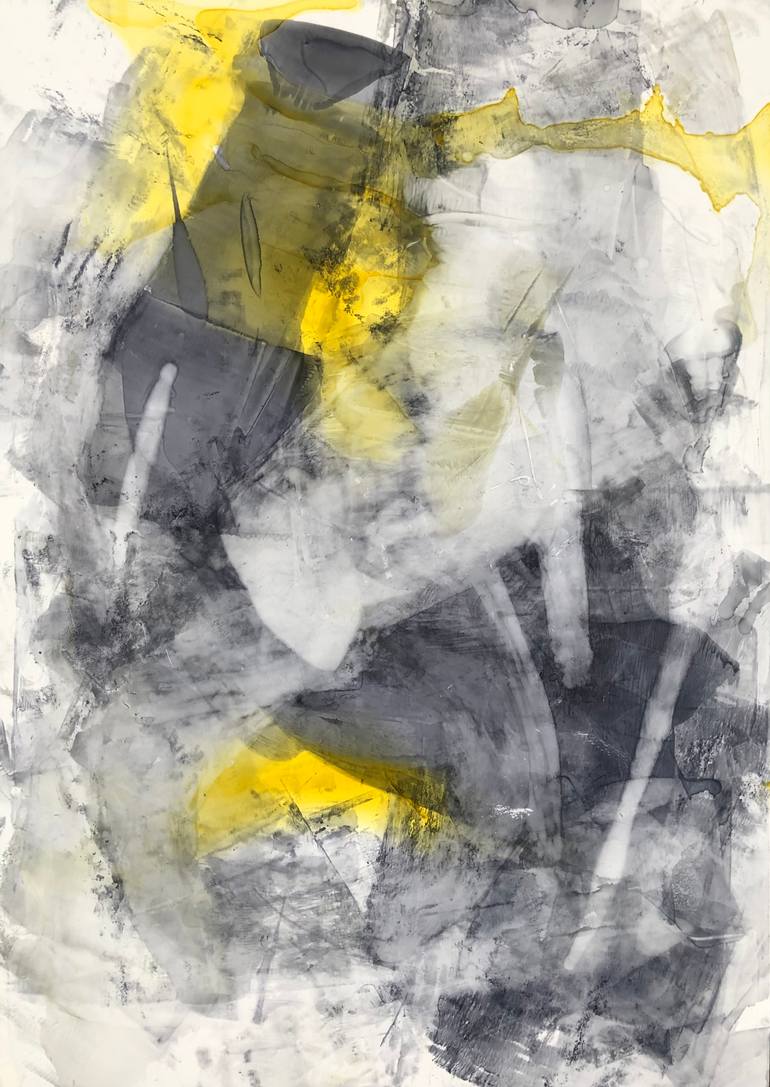 Original Abstract Expressionism Abstract Painting by Joanna Wietrzycka