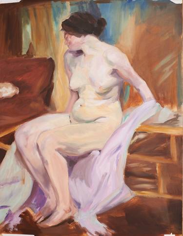 Original Nude Painting by Raquel White
