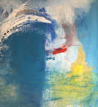 Original Conceptual Abstract Painting by Winju Woo