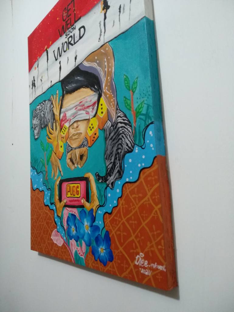 Original Art Deco Pop Culture/Celebrity Painting by Muhammad Nurhadie