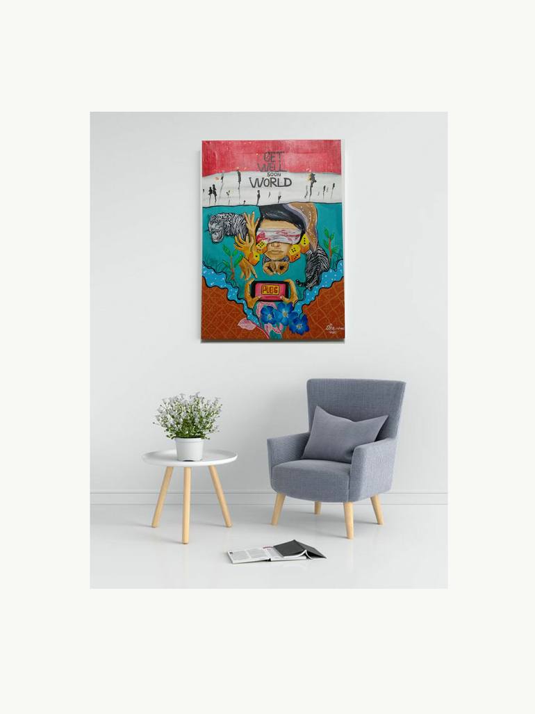 Original Art Deco Pop Culture/Celebrity Painting by Muhammad Nurhadie