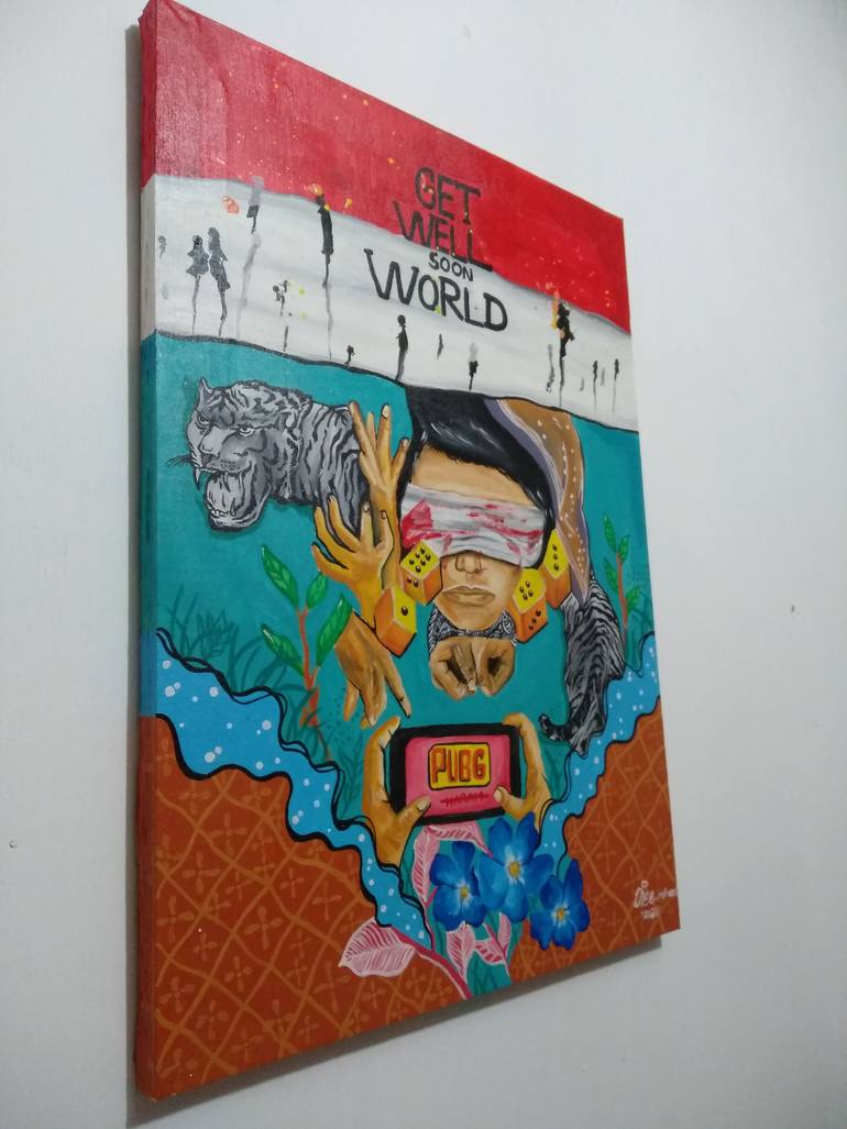 Original Art Deco Pop Culture/Celebrity Painting by Muhammad Nurhadie