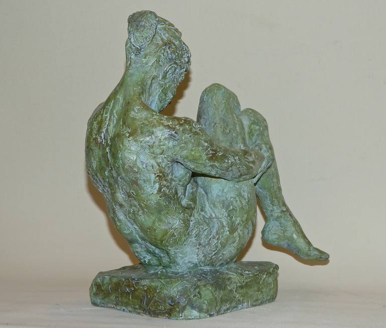 Original Expressionism Nude Sculpture by Ybah Sculpteur