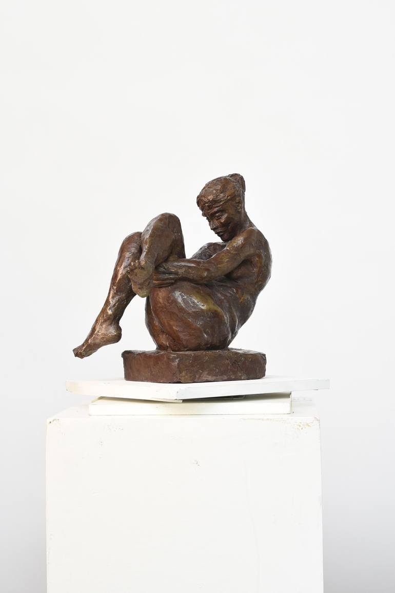 Original Expressionism Nude Sculpture by Ybah Sculpteur